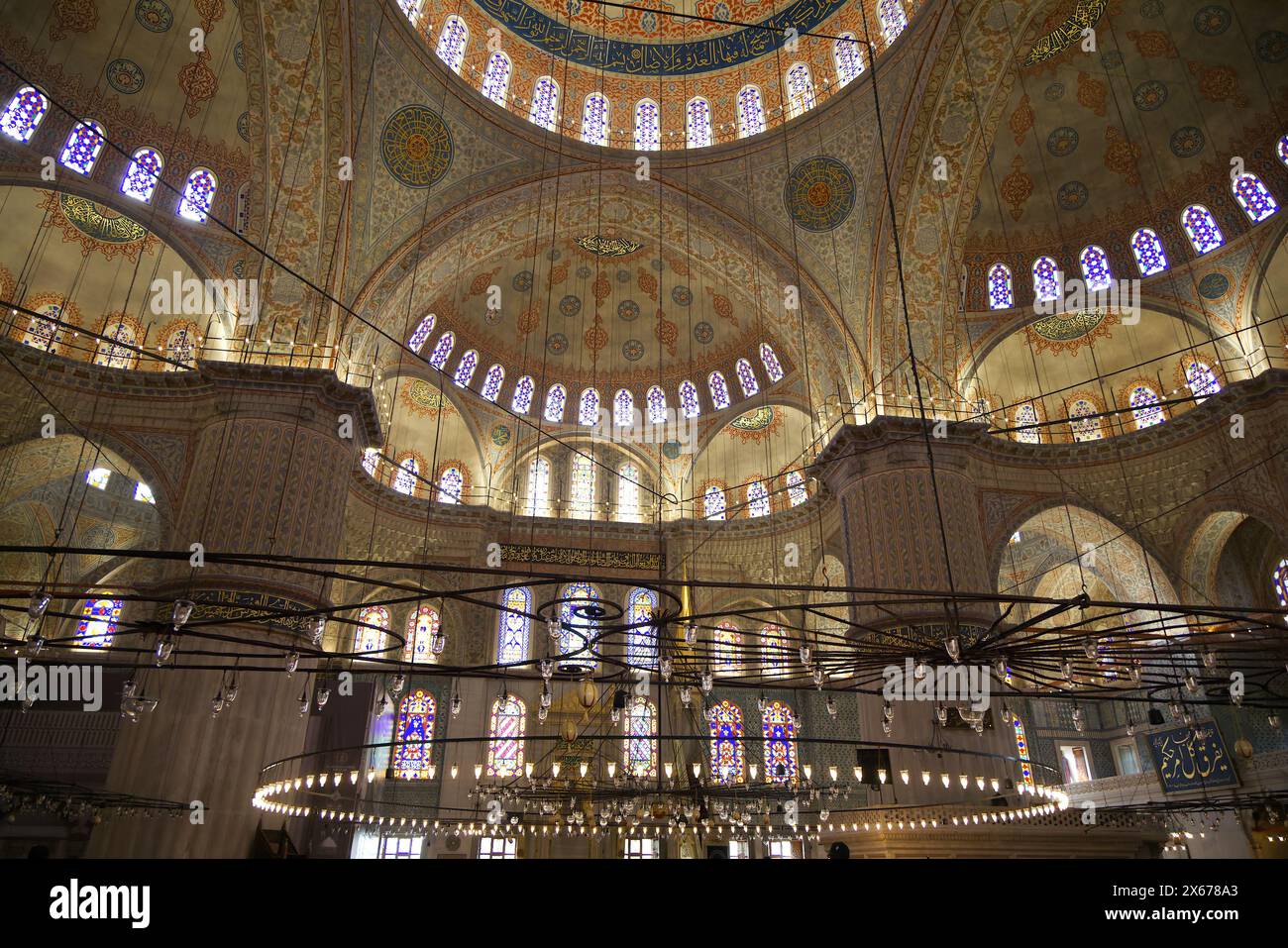 Blue Mosque Inide Interior of the Blue Mosque in Istanbul Stock Photo - Alamy