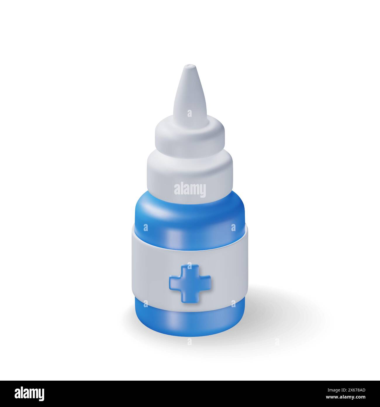 3D medicine spray bottle isolated on white Stock Vector Image & Art Alamy