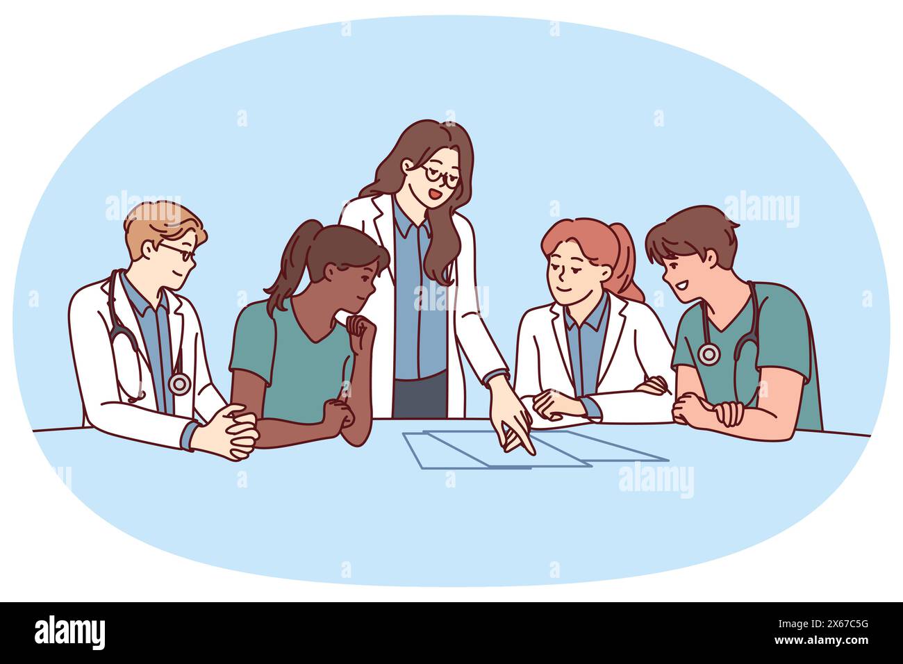 Medical student with instructions hi-res stock photography and images ...