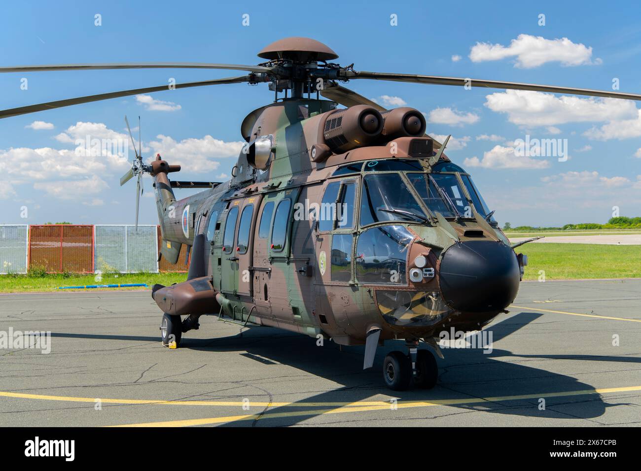 Eurocopter AS532 Cougar at AIRVG Air Show 2024 in Zagreb, Croatia Stock ...