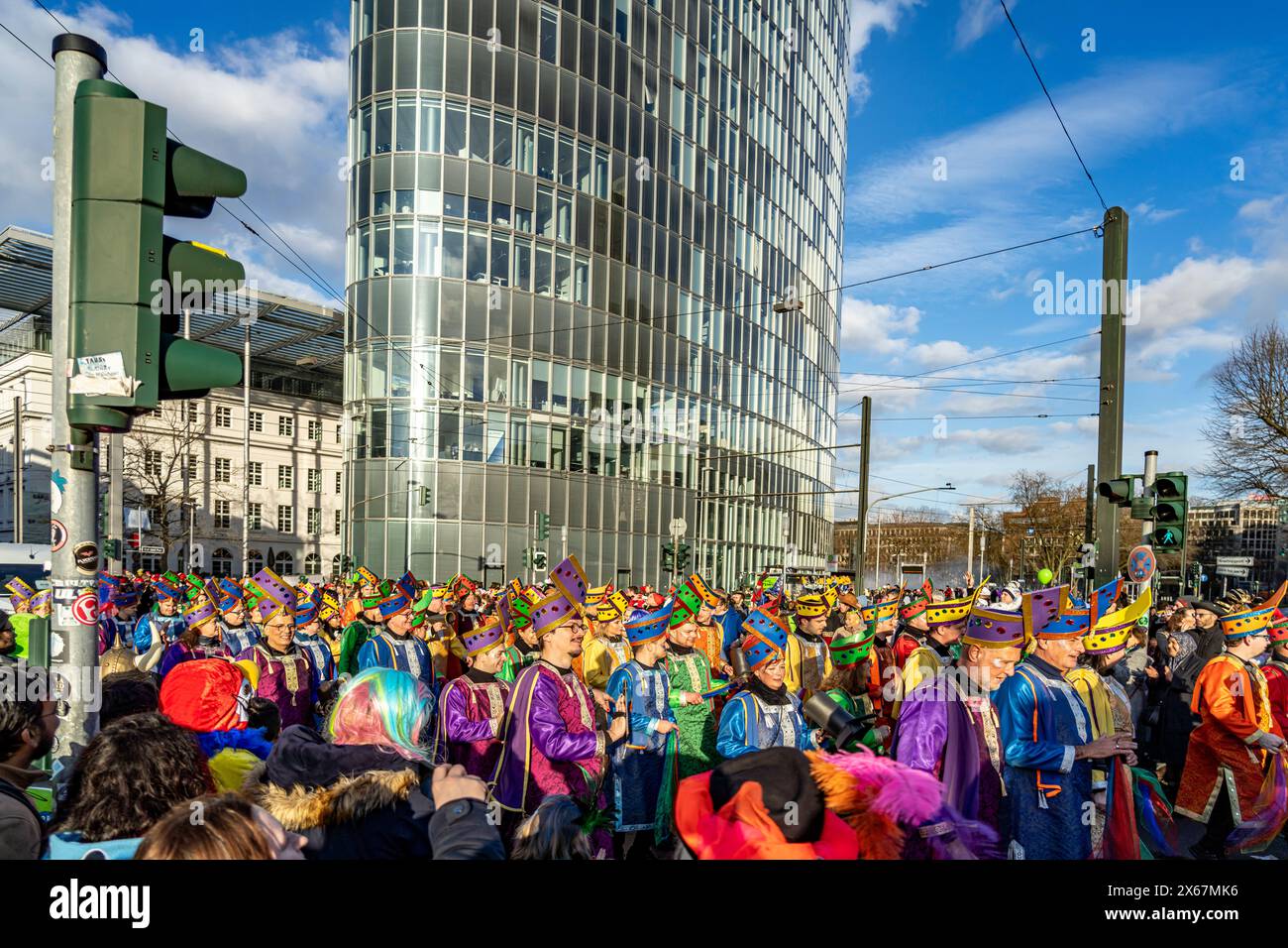 Rose Monday parade Carnival parade in Düsseldorf, North Rhine-Westphalia, Germany, Europe Stock Photo