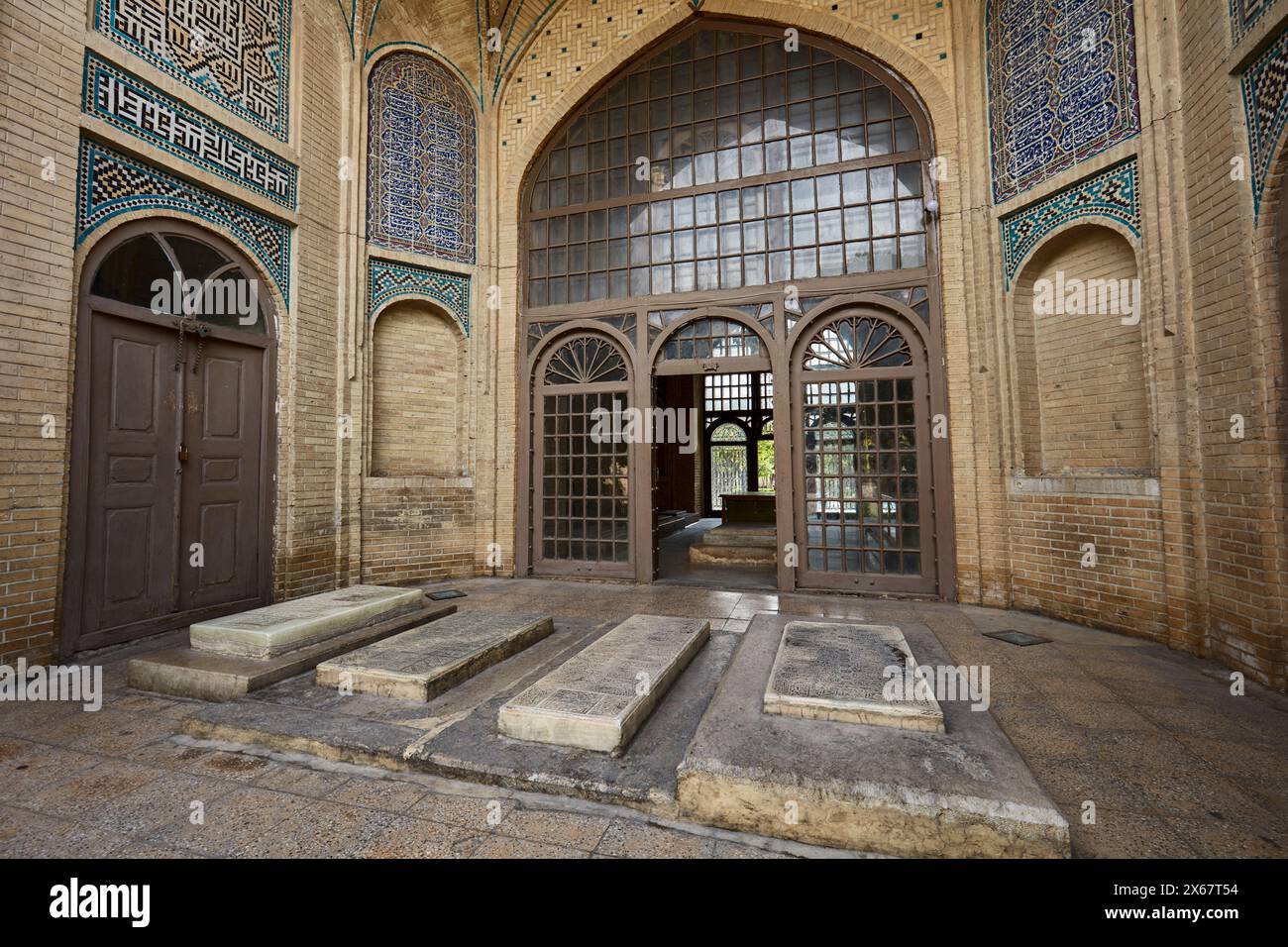 Interior view of the artists’ cemetery in Musalla Gardens at the Tomb ...