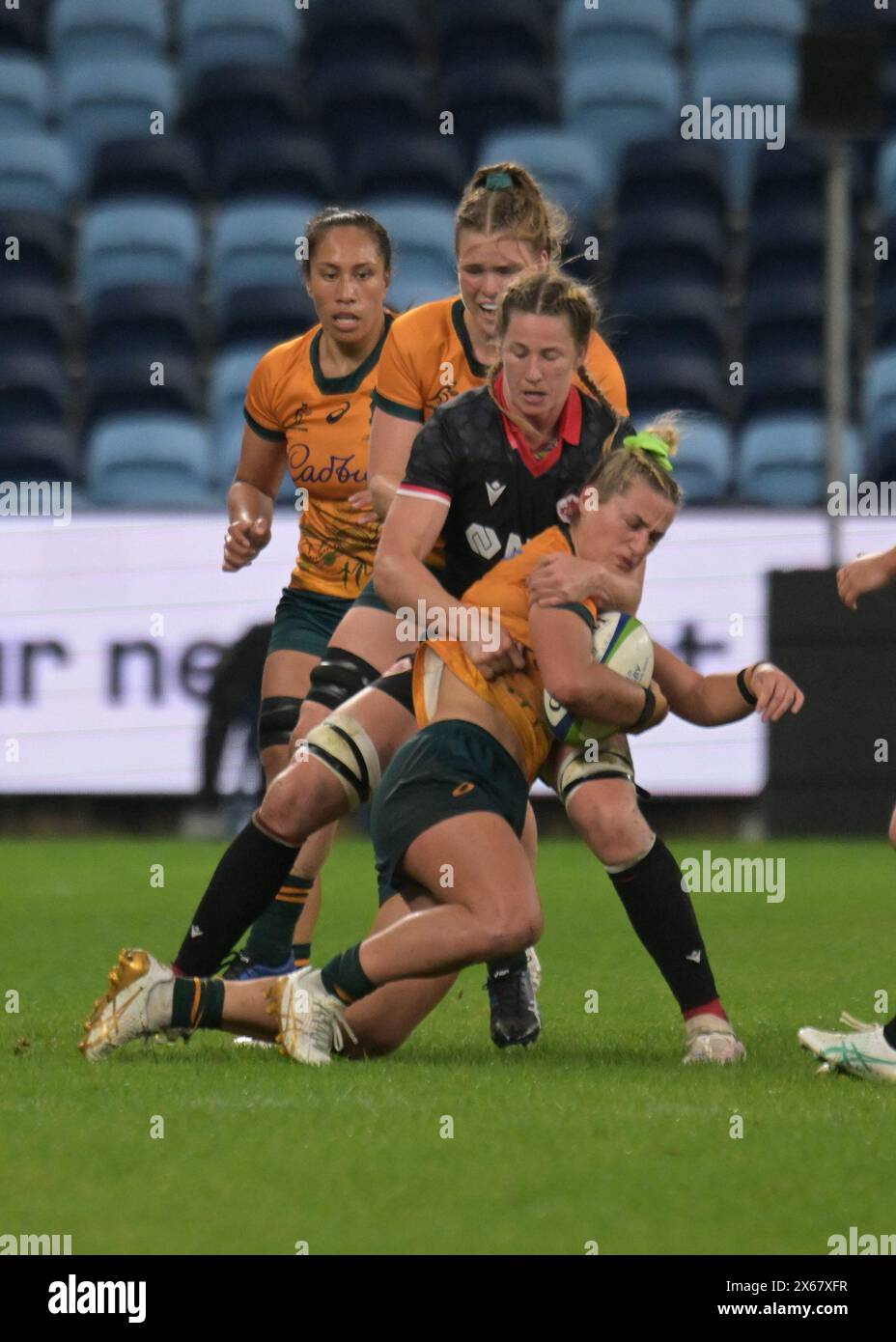 Sydney, Australia. 11th May, 2024. Laetitia Royer (back) of Canada ...