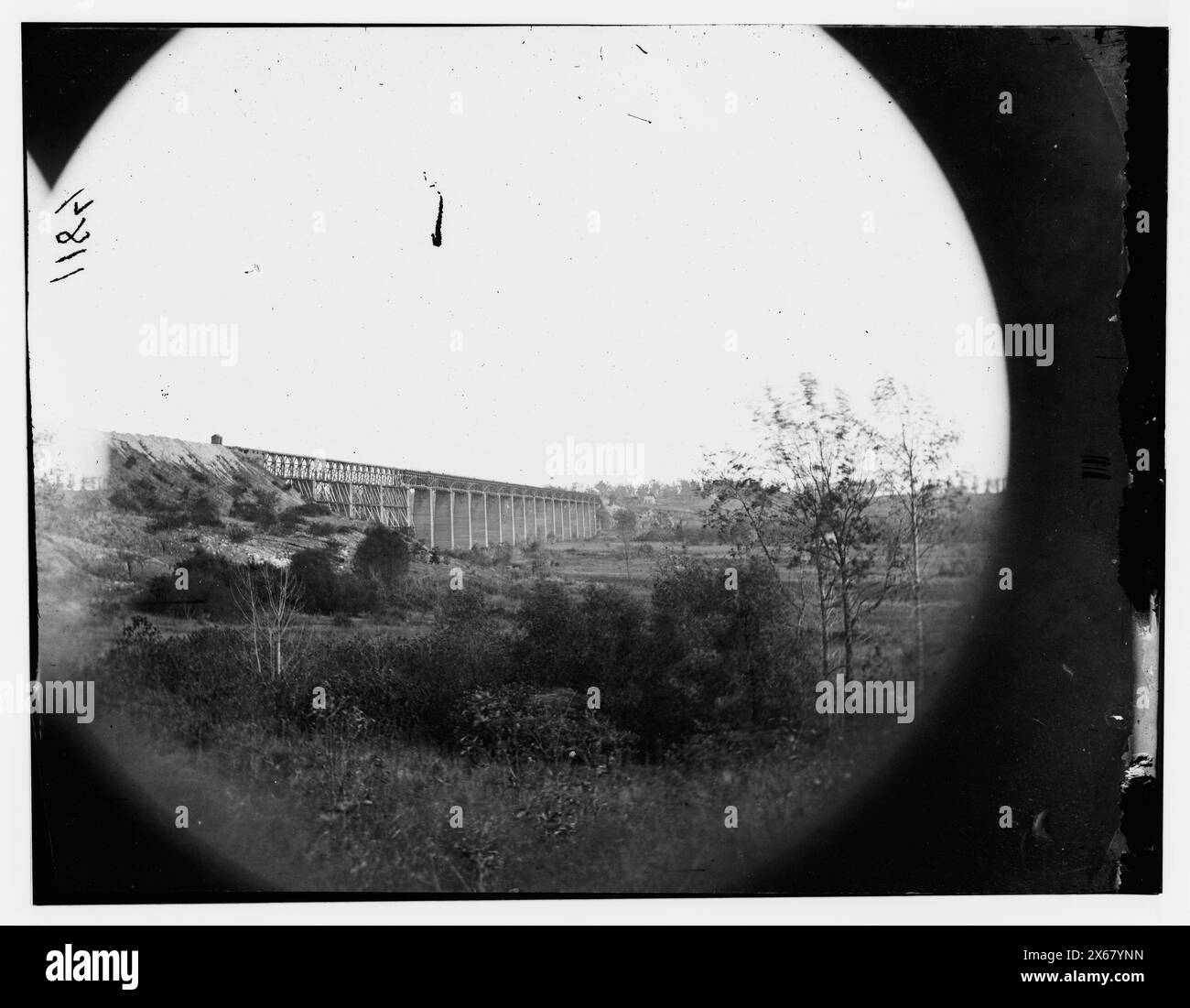 Farmville, Virginia (vicinity). High bridge of the South Side Railroad