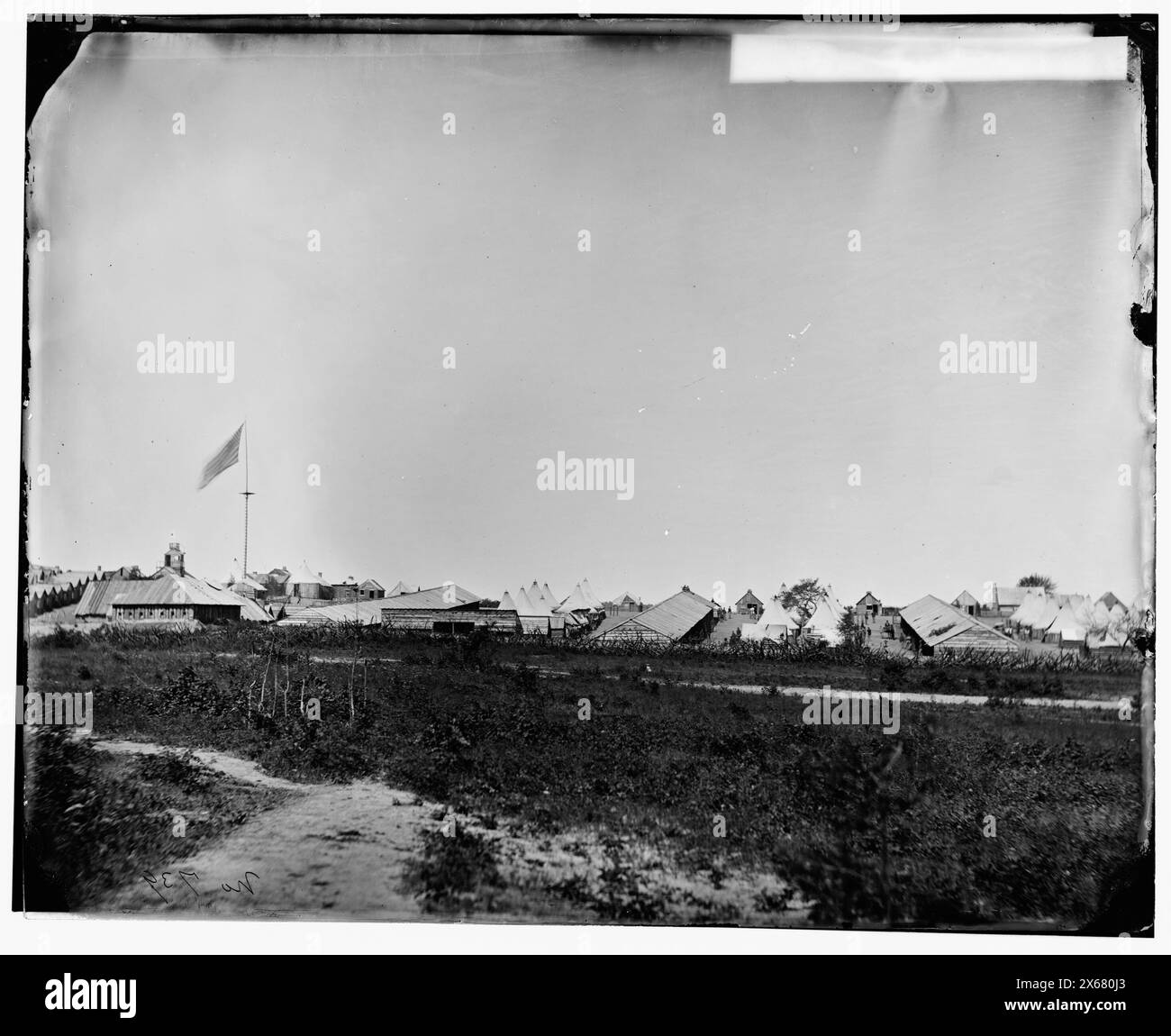 Prospect Hill, Virginia. Camp of the 13th New York Cavalry, Civil War