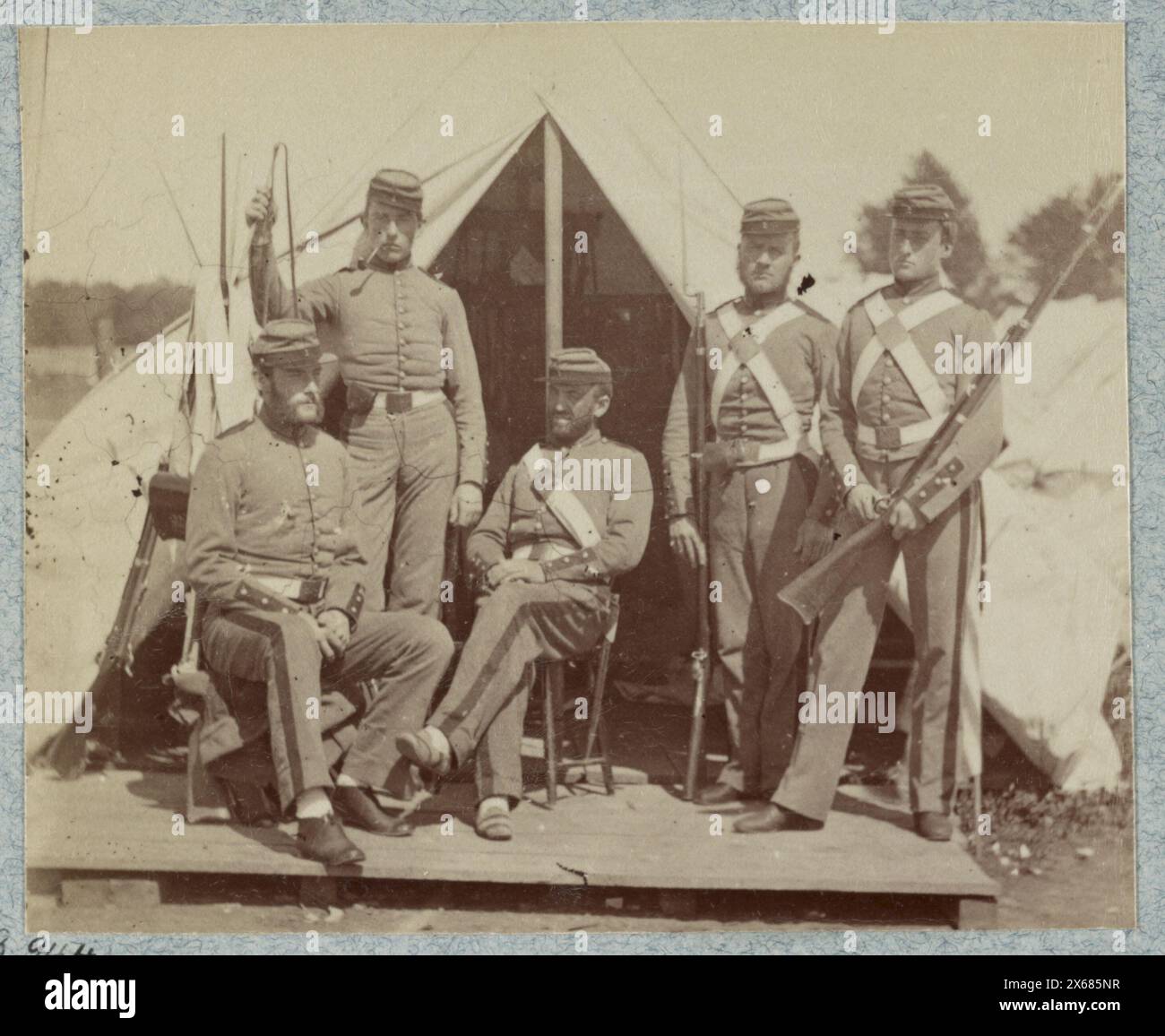 7th New York State Militia, Camp Cameron, D.C., 1861, Civil War ...
