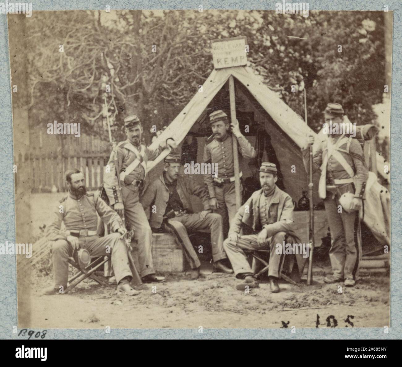 7th New York State Militia, Camp Cameron, D.C., 1861, Civil War ...