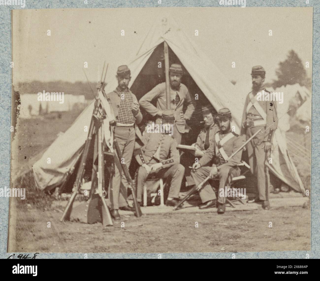 7th New York State Militia, Camp Cameron, D.C., 1861, Civil War ...