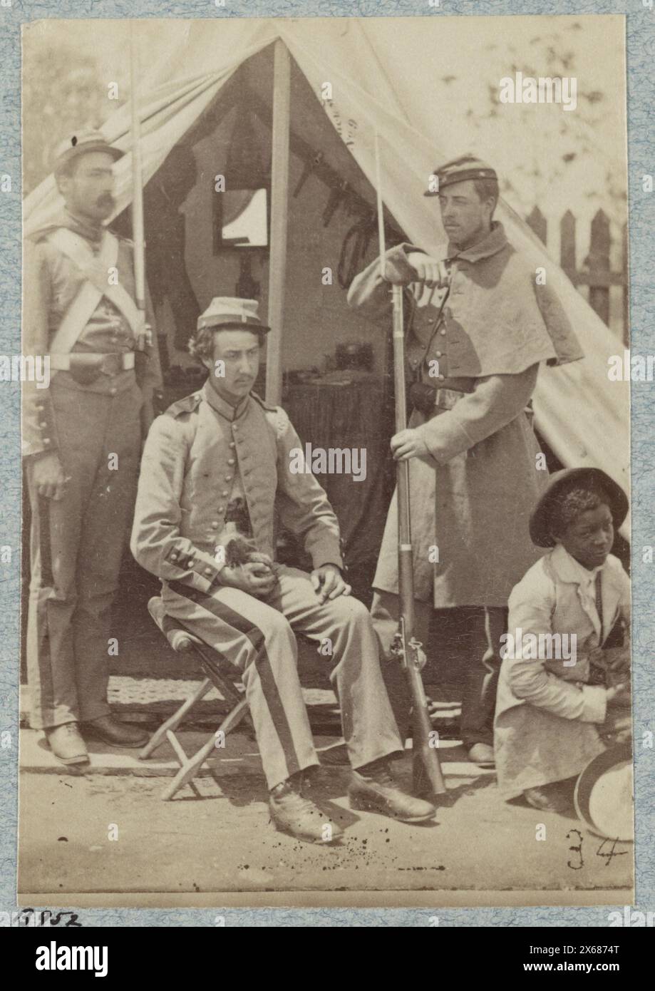 7th New York State Militia, Camp Cameron, D.C., 1861, Civil War ...