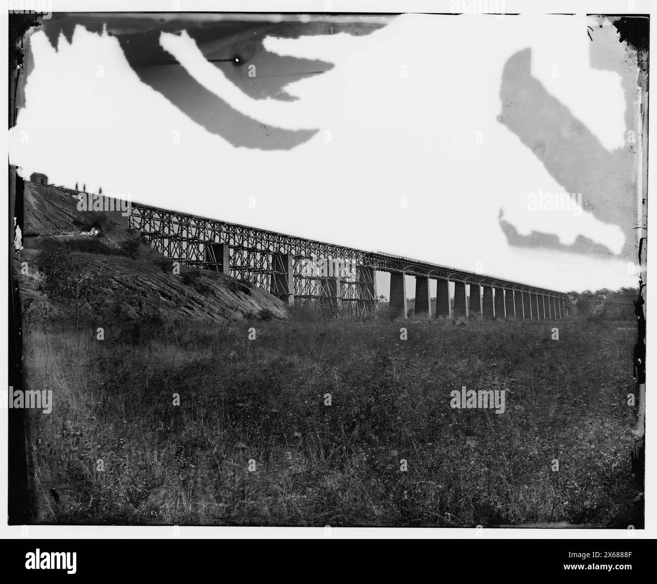 Farmville, Virginia (vicinity). High Bridge over the Appomattox River