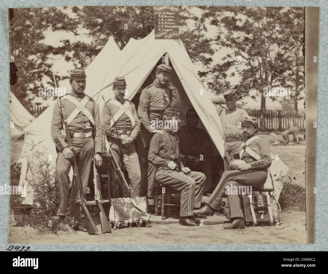 7th New York State Militia, Camp Cameron, D.C., 1861, Civil War ...
