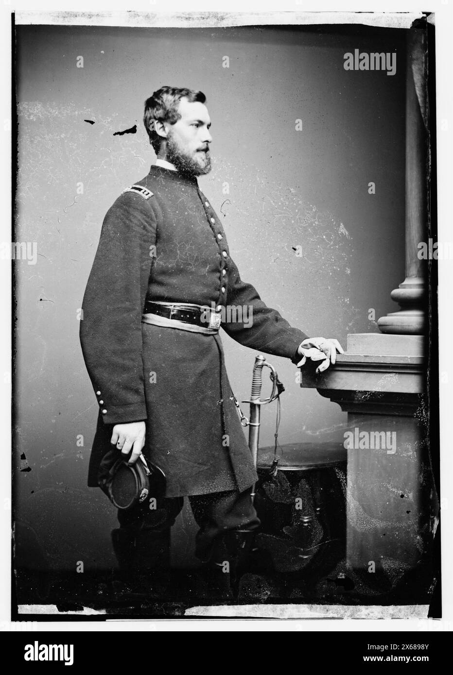 R. D'Orleans, Comte de Paris, Duc de Chartres(?), Civil War Photographs 1861-1865 Stock Photo