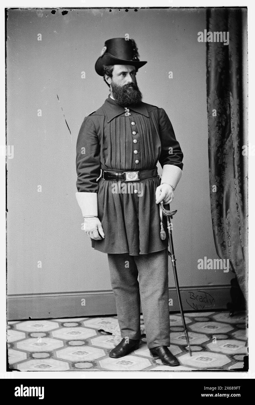 Capt. C.G. Dyer, 2nd R.I. Inf., Civil War Photographs 1861-1865 Stock Photo