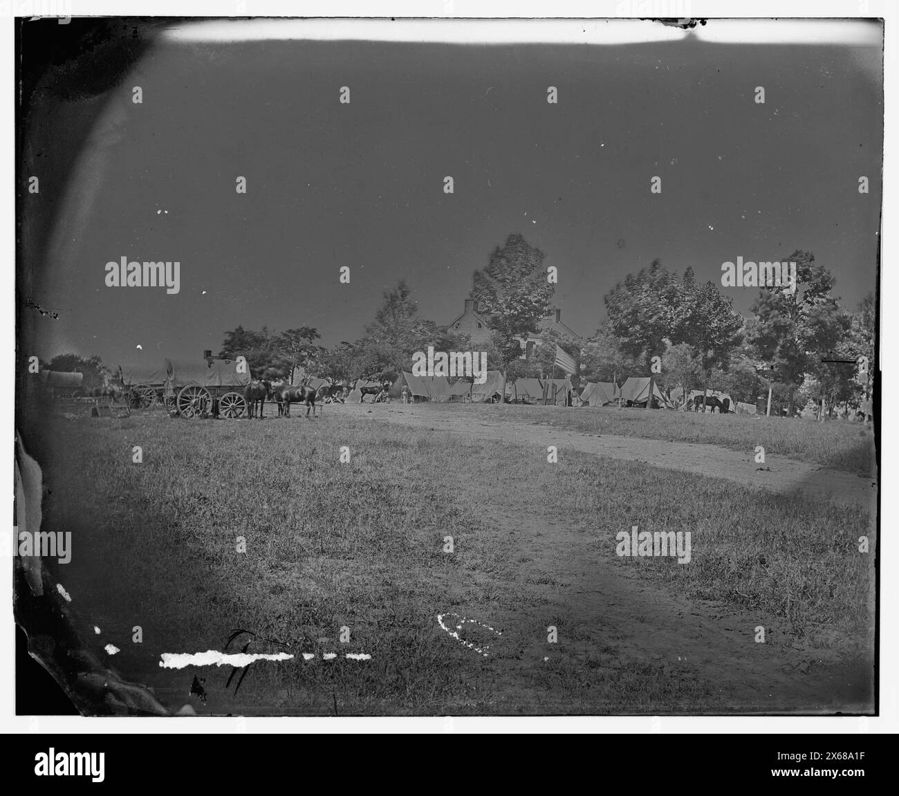 Manassas, Virginia. Camp of General Irvin McDowell's body guard