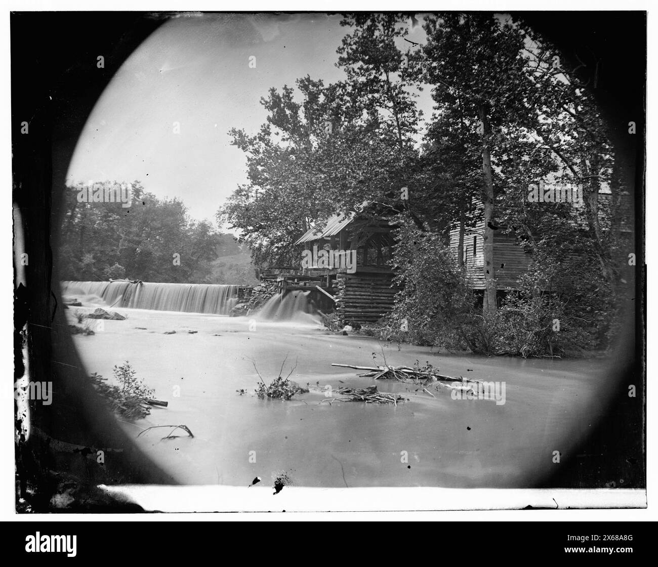 North Anna River, Virginia. Quarles Mill on North Anna where a portion of 5th Corps under Gen