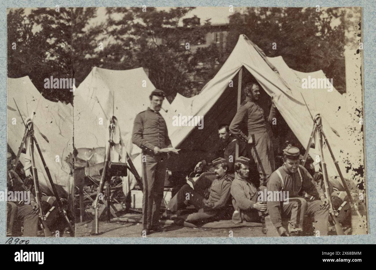 7th New York State Militia, Camp Cameron, D.C., 1861, Civil War ...