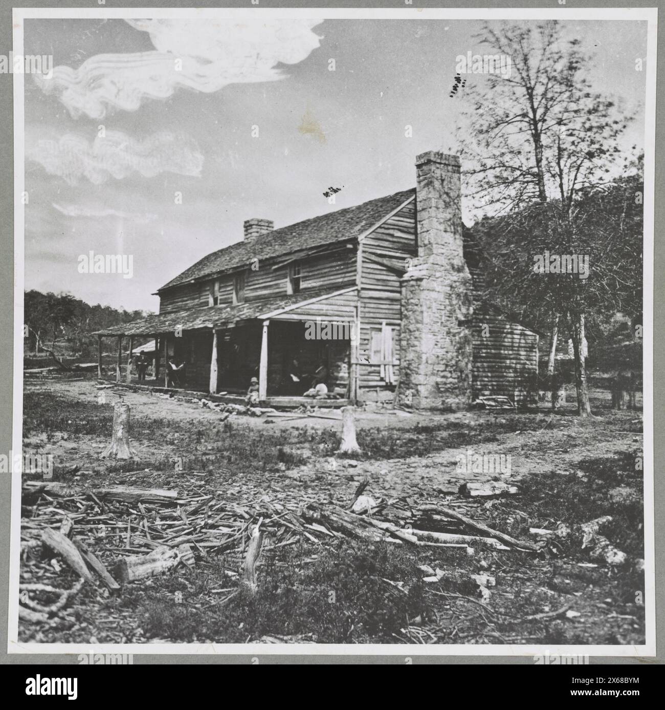 The John Ross house, Rossville Gap, Ga. Hdq. of Gen. Gordon Granger, Battle of Chickmauga i.e. Chickamauga, Civil War Photographs 1861-1865 Stock Photo