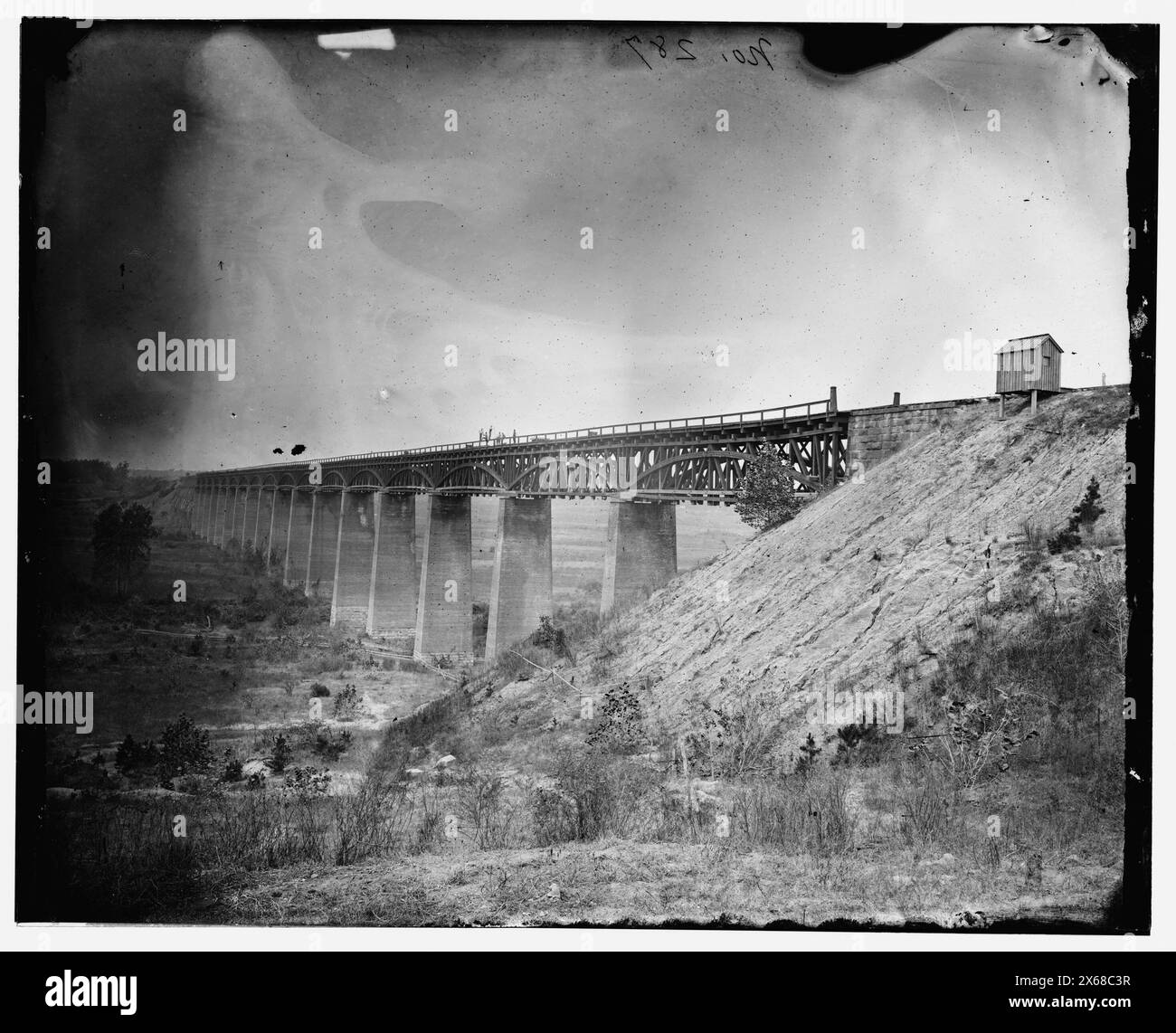 Farmville, Virginia (vicinity). High Bridge over the Appomattox River