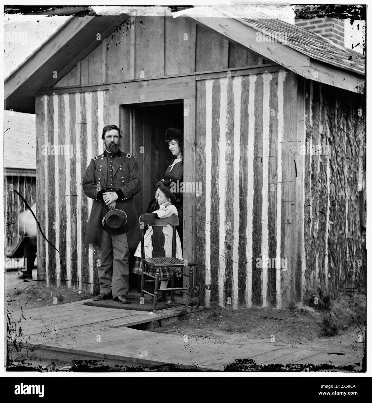 City Point, Virginia. Gen. John A. Rawlins, wife and child at Grant's