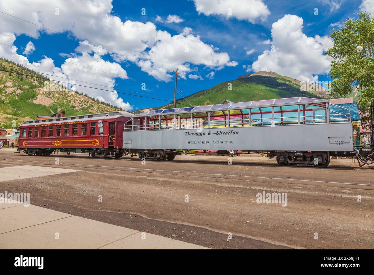 Silver Vista Car on Durango & Silverton Narrow Gauge Railroad train