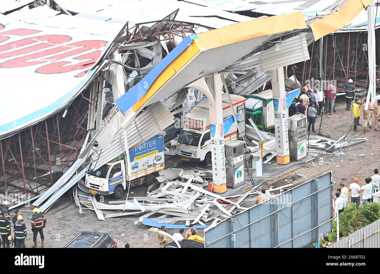 MUMBAI, INDIA MAY 13 Ongoing rescue operation held by Mumbai Fire