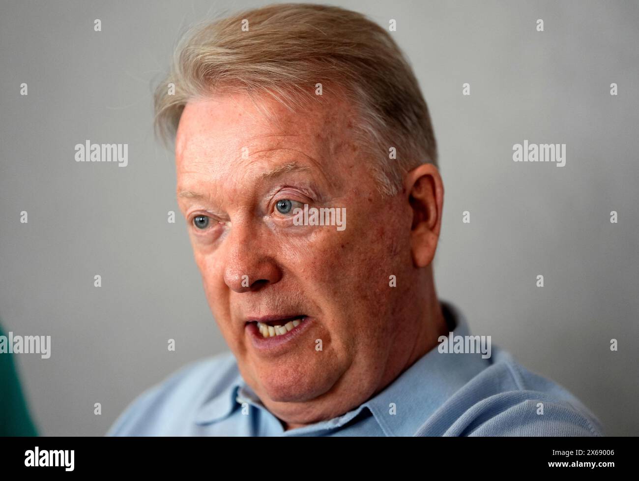 Promoter Frank Warren during a media day in Riyadh. The IBF, WBA, WBC