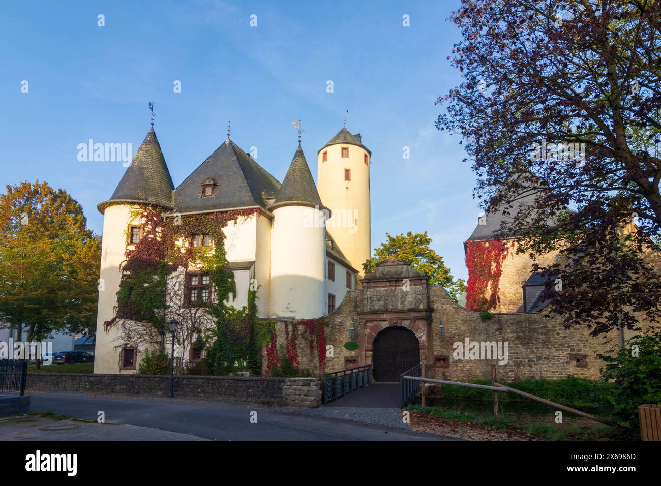 Rittersdorf, Rittersdorf Castle in Eiffel region, Rhineland-Palatinate, Germany Stock Photo