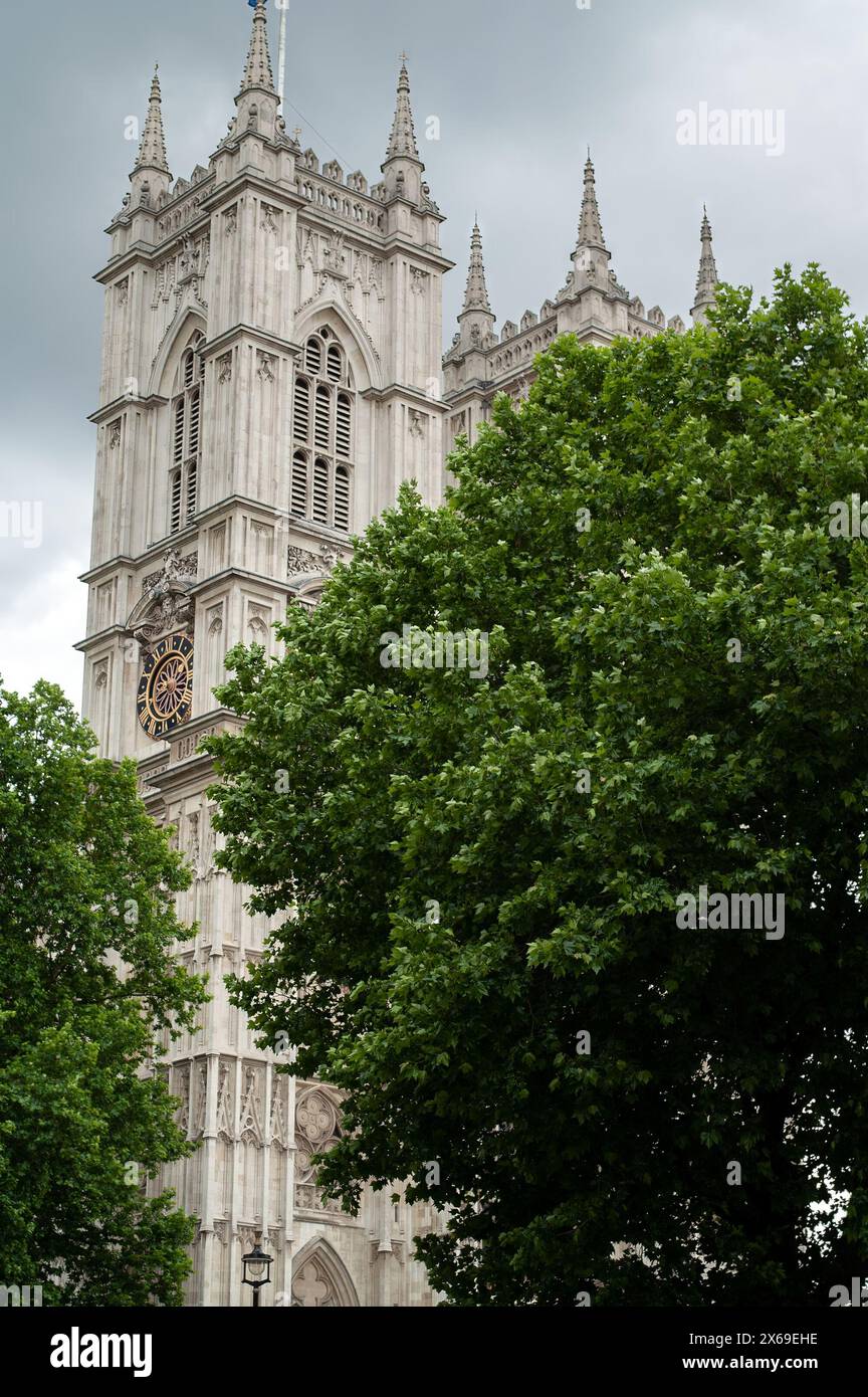 London England United Kingdom; Westminster Abbey; church tower hidden