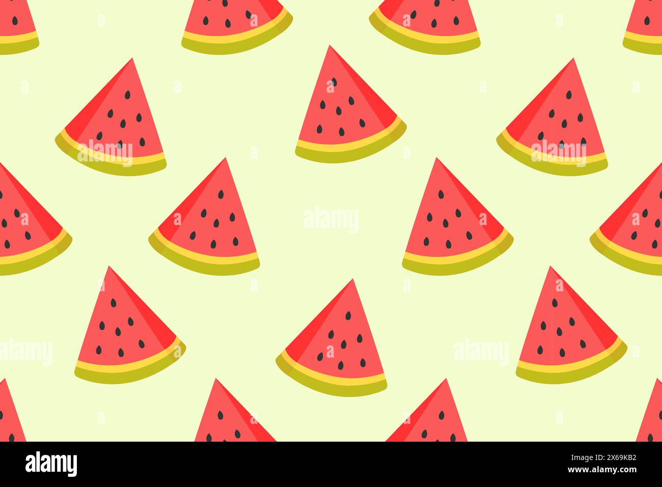 Seamless pattern of watermelon slices...Vector illustration Stock ...