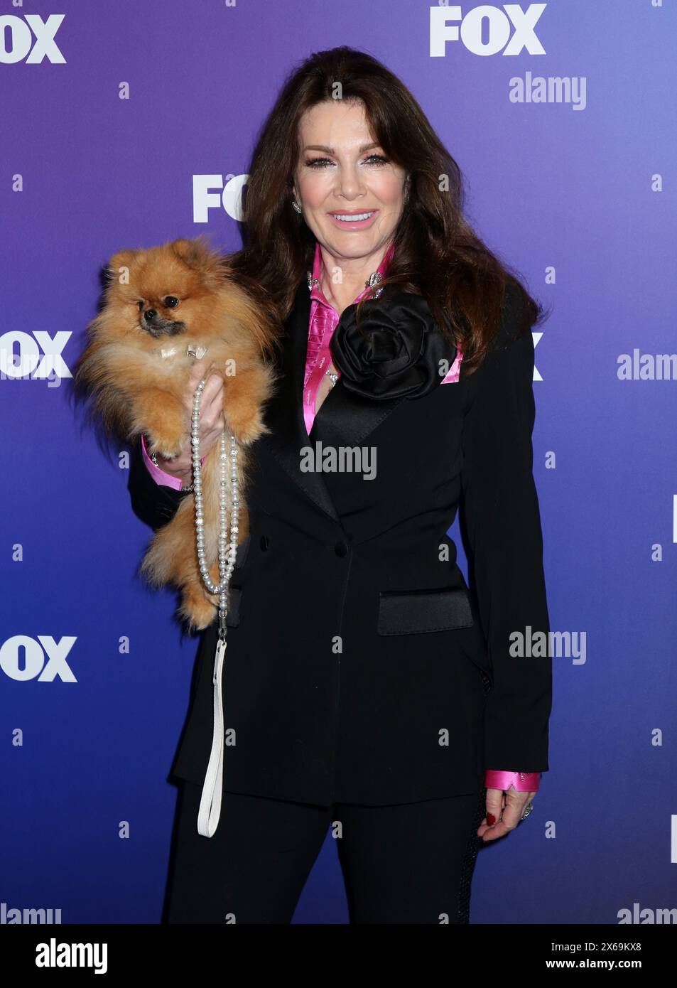 New York City, USA. 13th May, 2024. Lisa Vanderpump and dog Donut ...