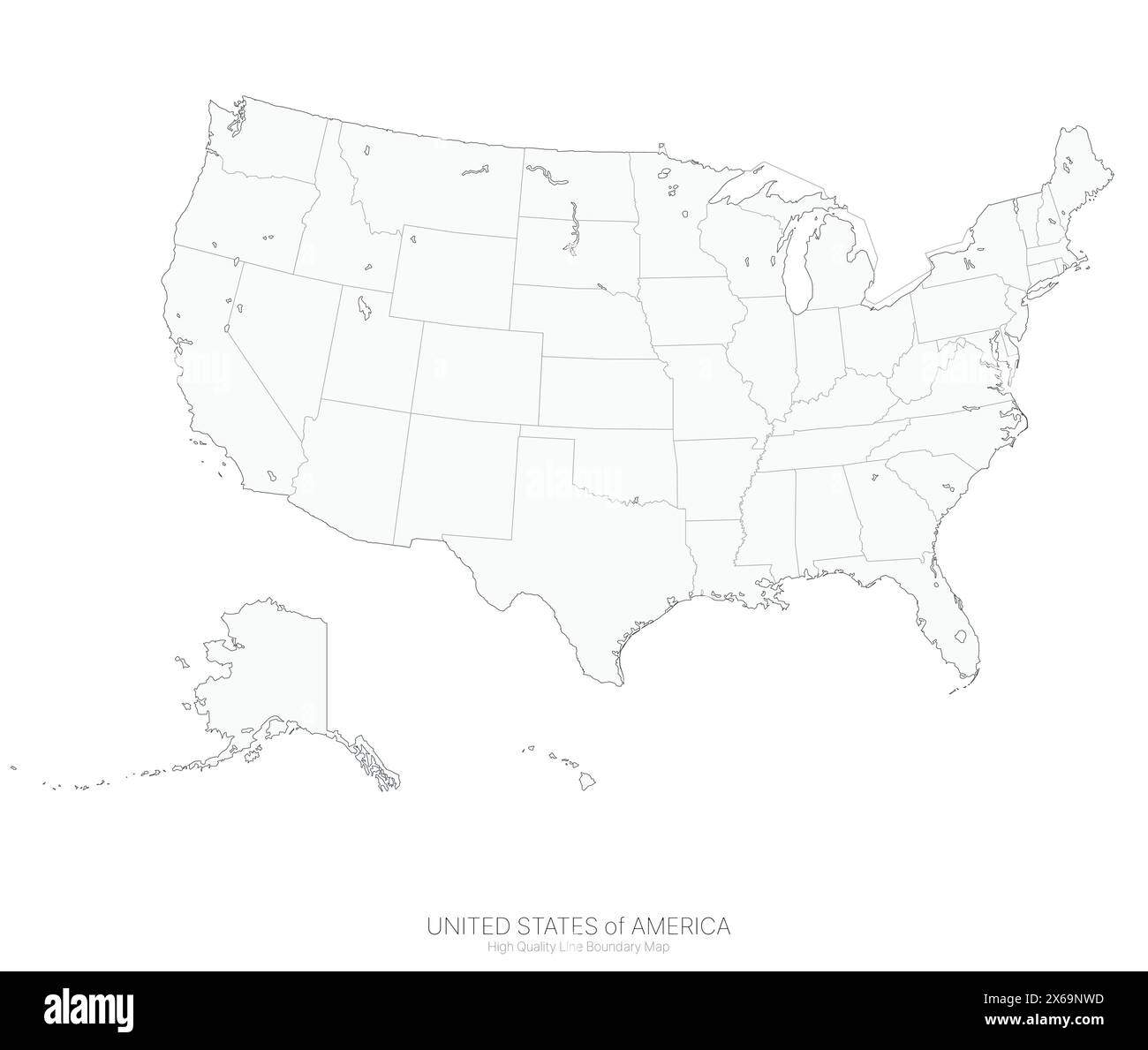united states border map detailed - United States Border Map Detailed Us Province Vector Map 2X69NWD