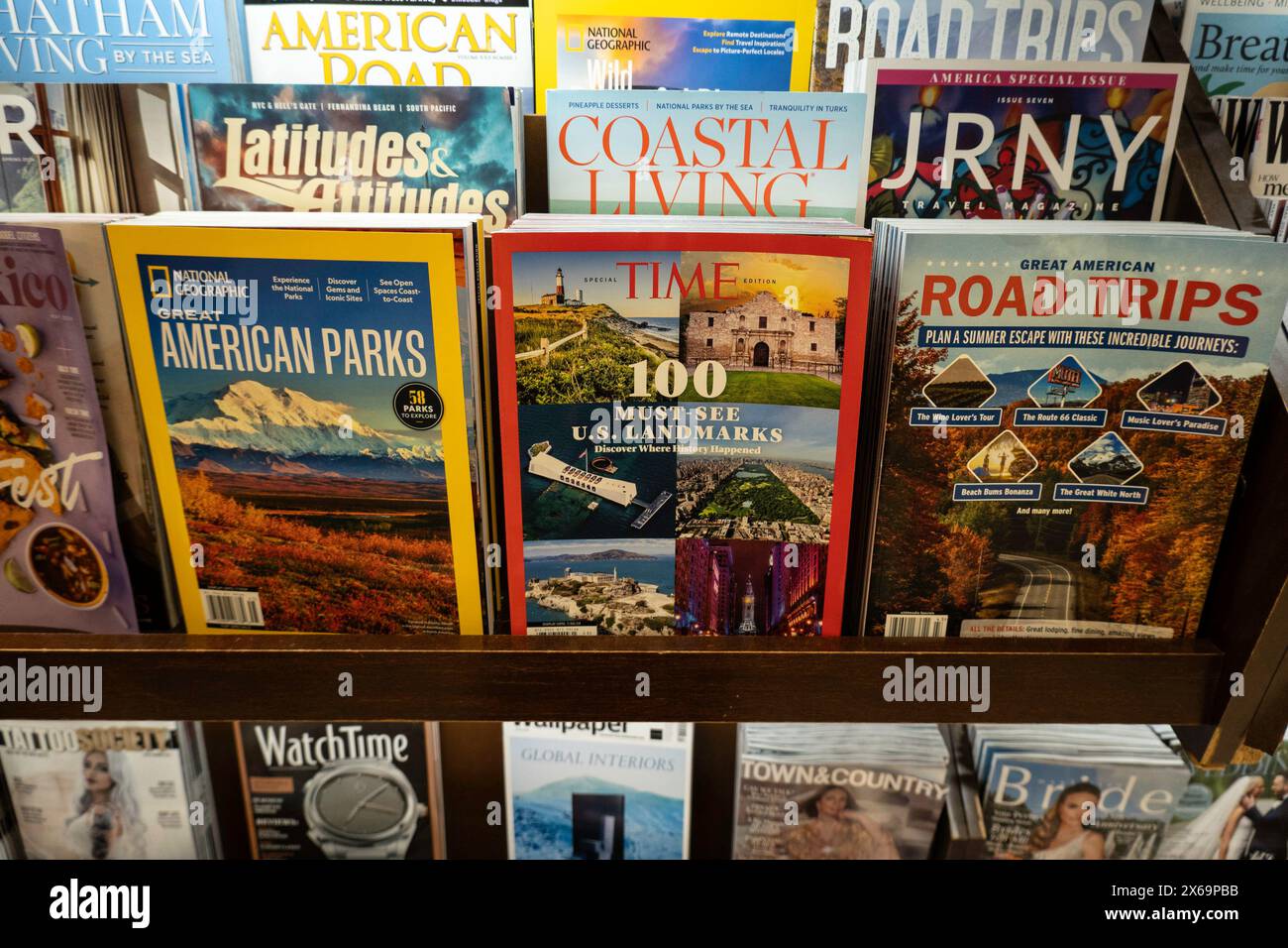 Barnes & Noble Booksellers on Fifth Avenue in New York City has a wide selection of books, magazines, music and games.  USA  2024 Stock Photo