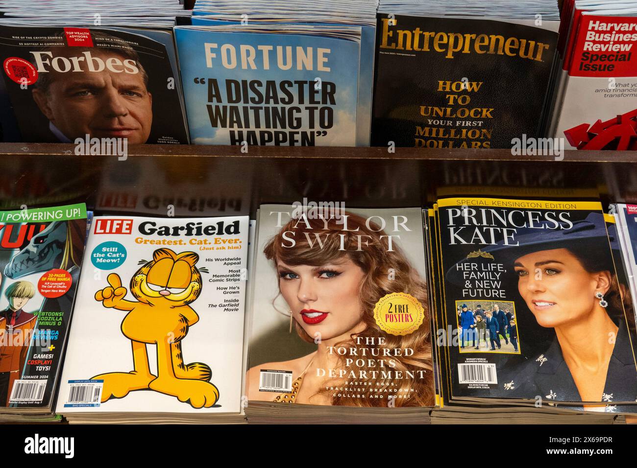 Barnes & Noble Booksellers on Fifth Avenue in New York City has a wide selection of books, magazines, music and games.  USA  2024 Stock Photo