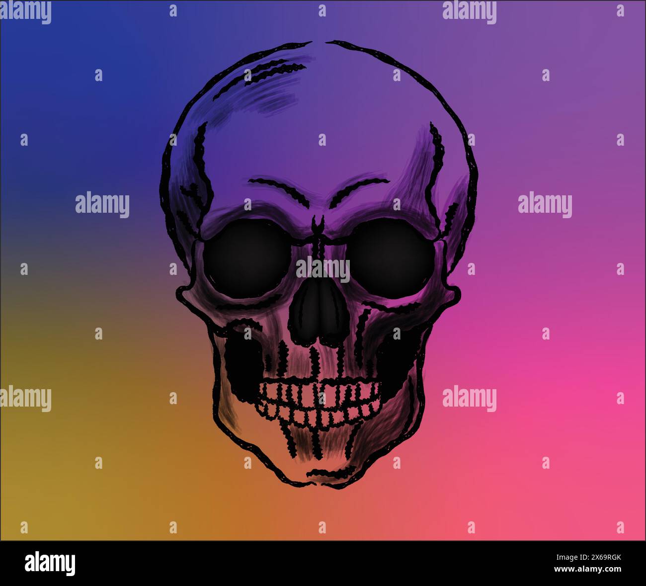 human skull vector illustration Stock Vector Image & Art - Alamy