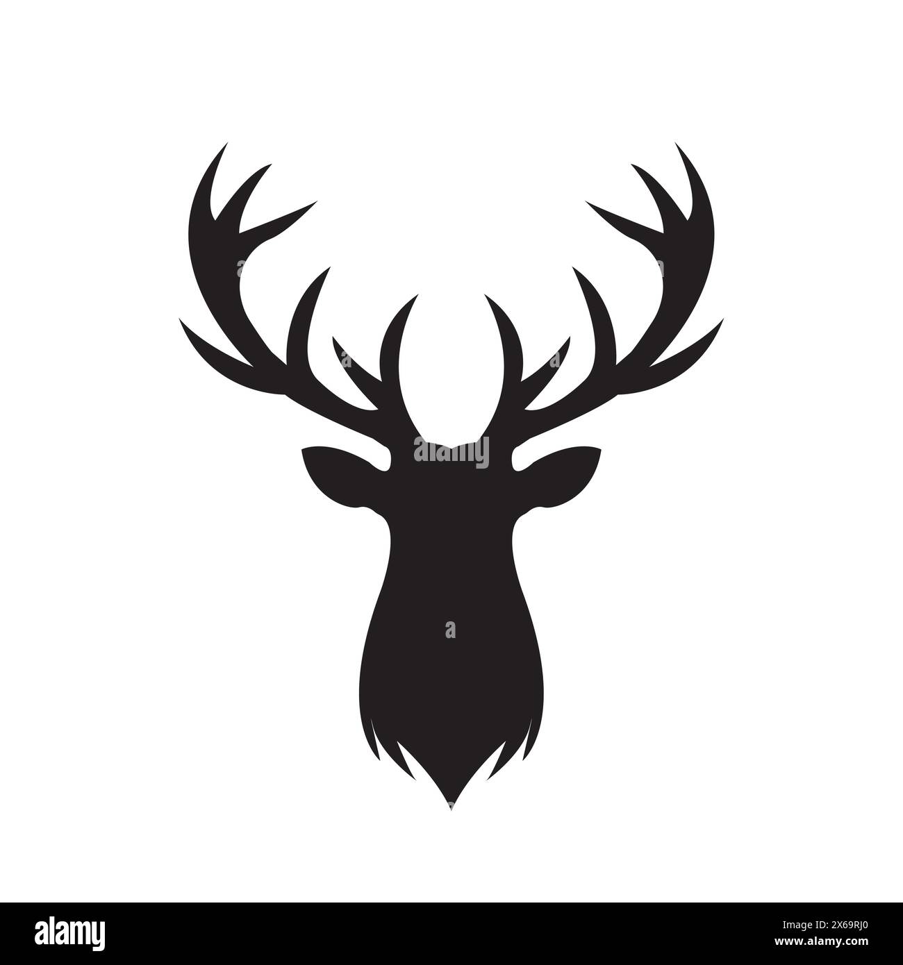 head-deer-logo-stock-vector-image-art-alamy
