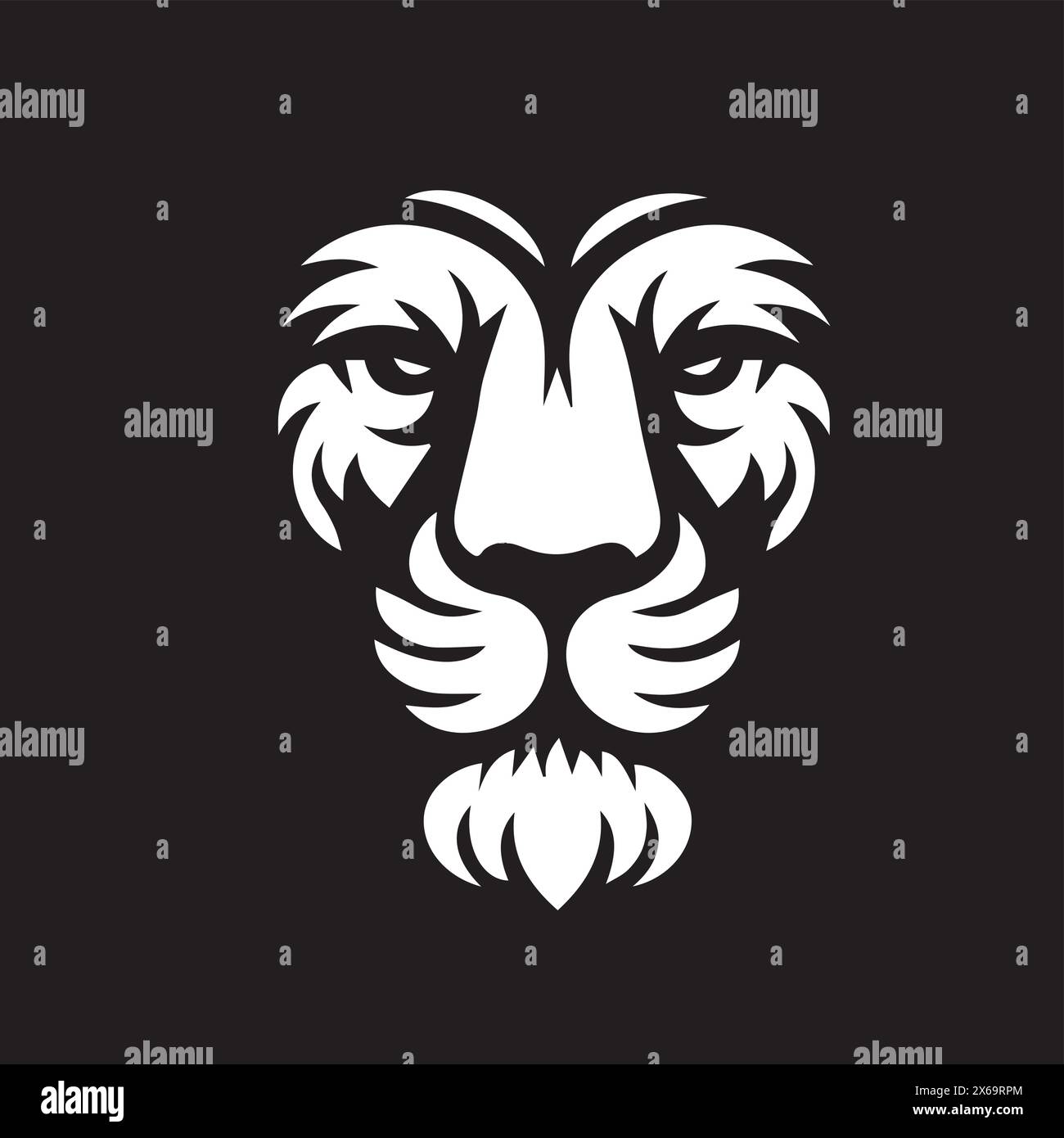Cartoon lion vector Black and White Stock Photos & Images - Alamy