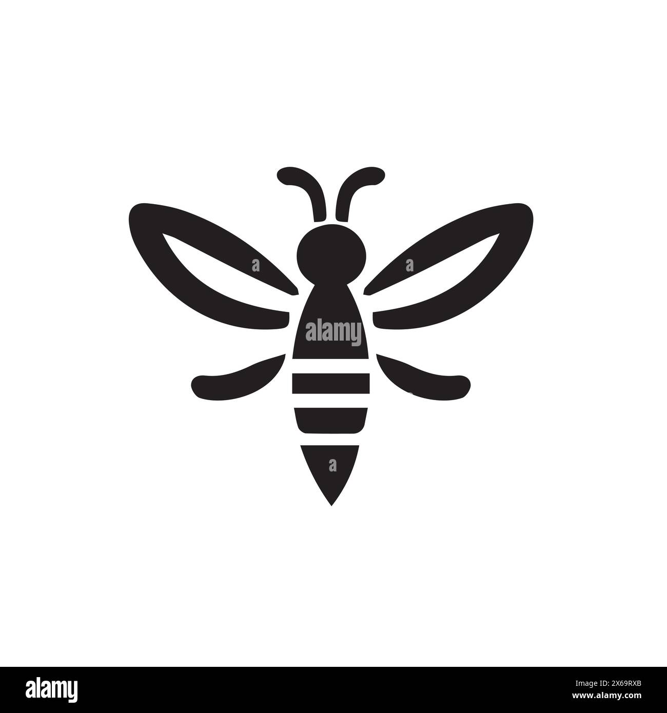 honey bee black and white Stock Vector Image & Art - Alamy
