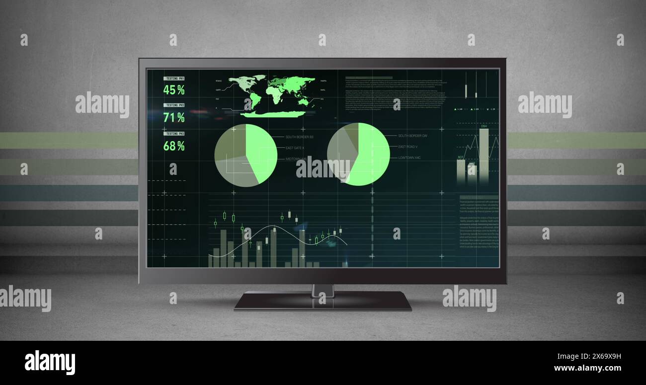 Computer screen data processing hi-res stock photography and images - Alamy