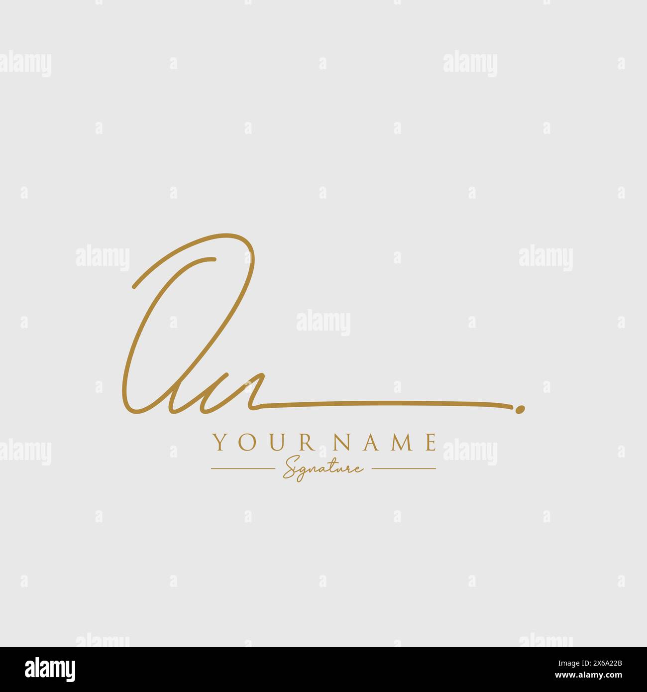 Email Signature Example Ou OU Signature Logo Template Stock Vector Image & Art - Alamy