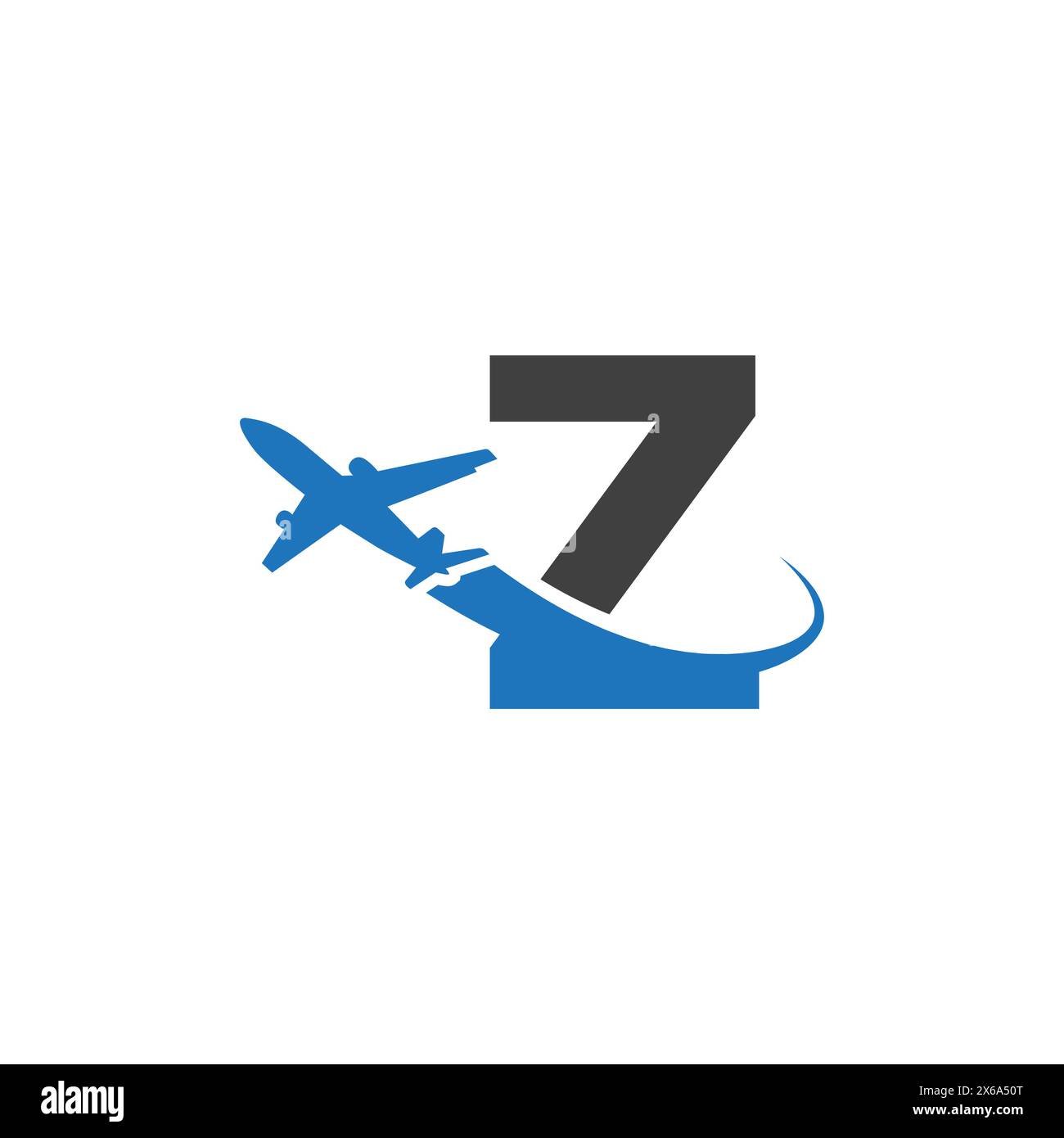 Z letter logo with airplane Stock Vector Image & Art Alamy