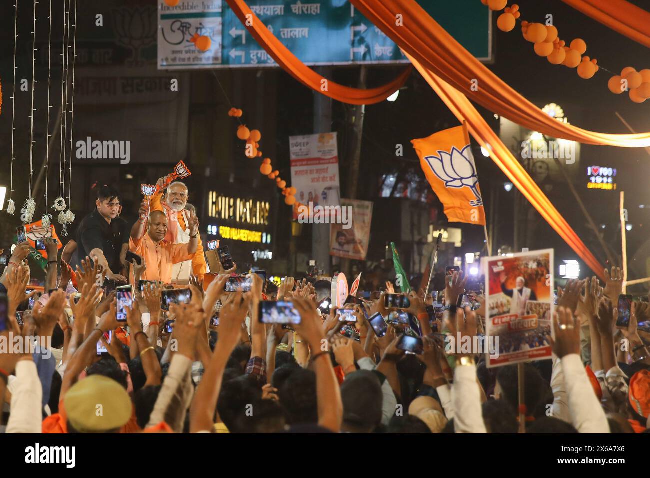 Yogi adityanath india rally hi-res stock photography and images - Alamy