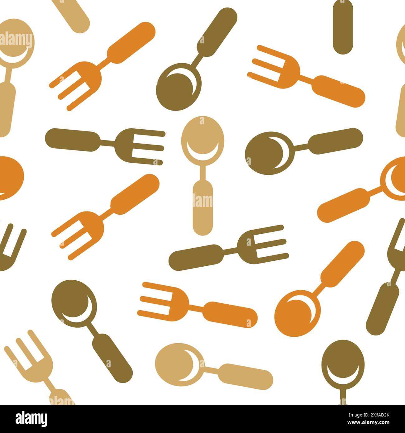 Spoon and fork pattern background design, spoon and fork wallpaper