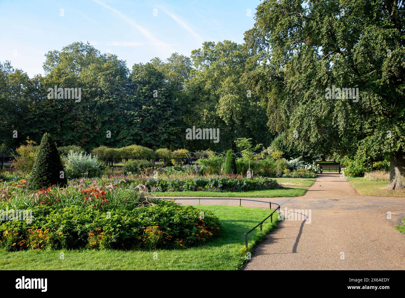 Hyde Park London England, autumn sunshine day in this Royal Park in central London,UK,2023 Stock Photo