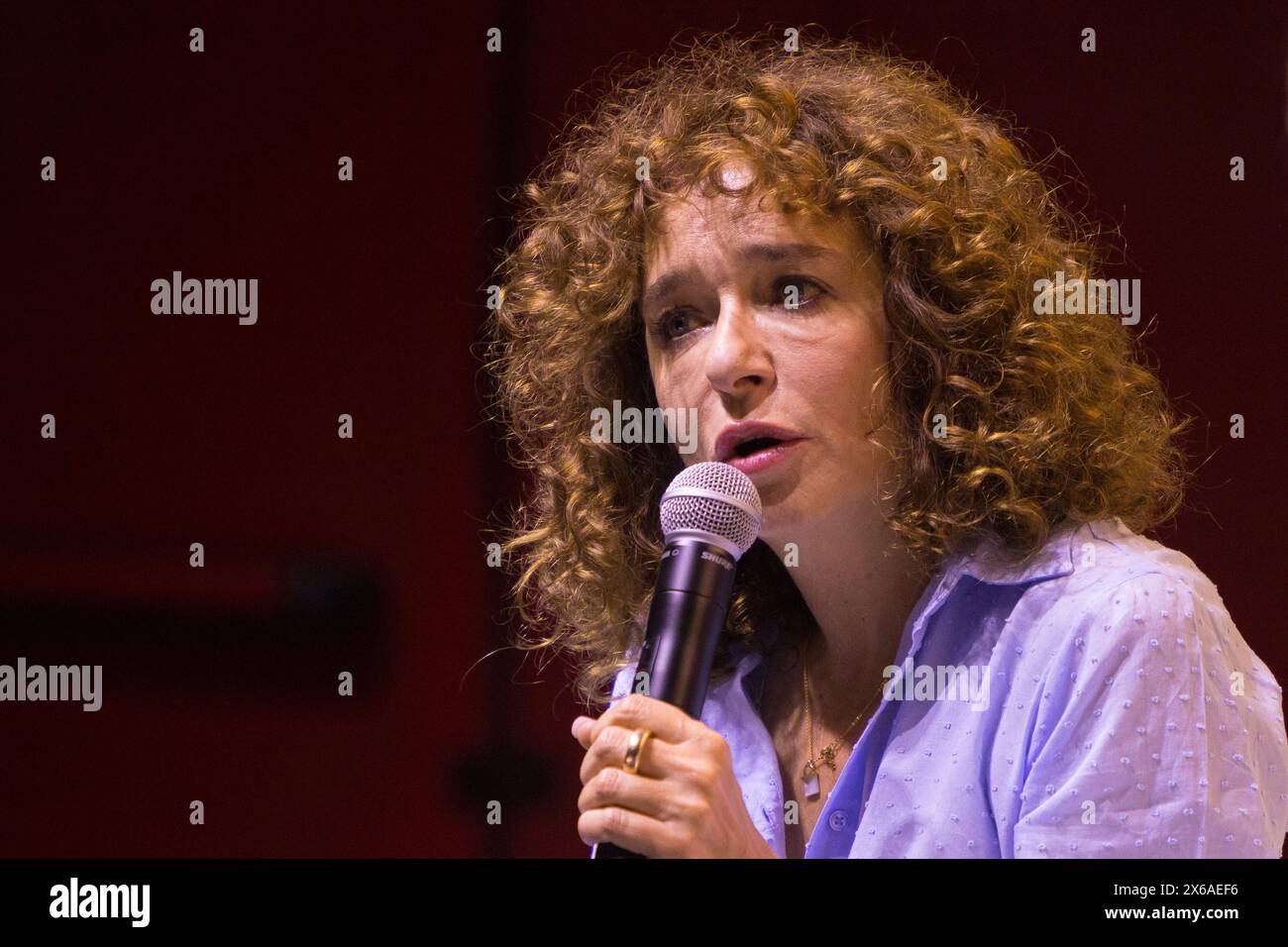 Torino, Italy. 12th May, 2024. Italian actress Valeria Golino is guest of 2024 Turin Book Fair Credit: Marco Destefanis/Alamy Live News Stock Photo