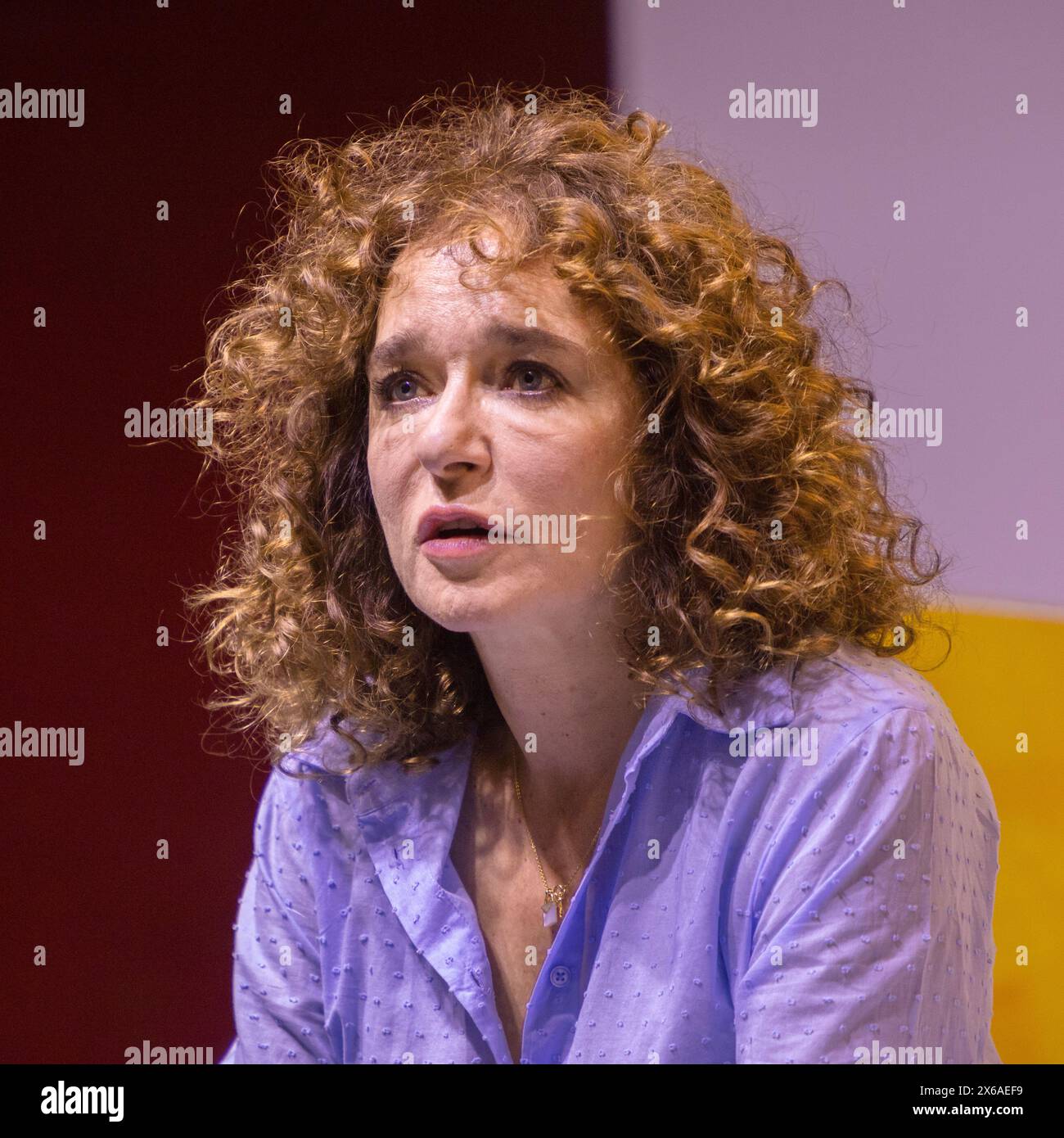 Torino, Italy. 12th May, 2024. Italian actress Valeria Golino is guest of 2024 Turin Book Fair Credit: Marco Destefanis/Alamy Live News Stock Photo
