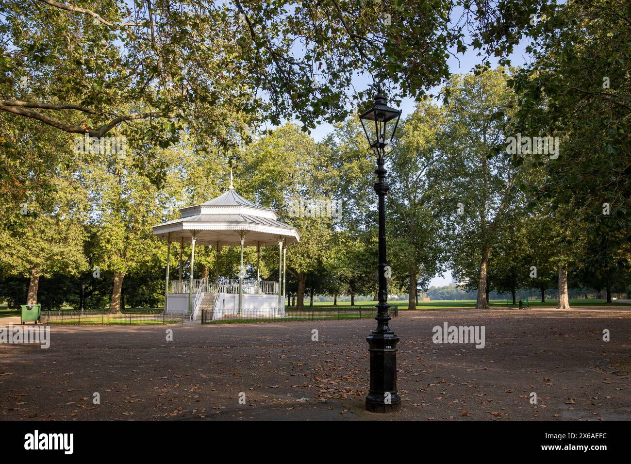 Hyde Park London, historic bandstand opened in 1886 in Hyde Park, London,England,UK,2023 Stock Photo