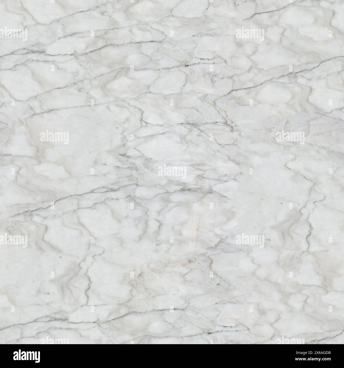 White marble texture with light grey pattern. Seamless background. Stock Photo