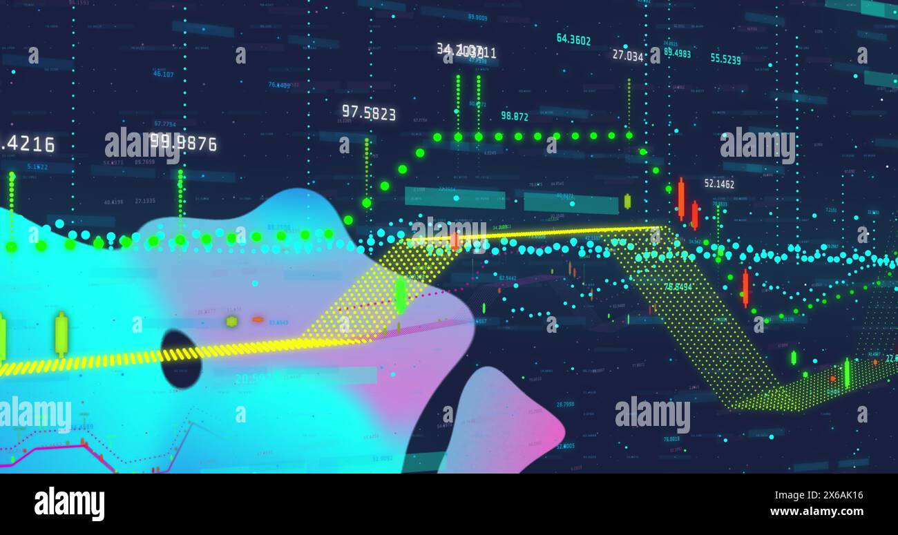 Image of financial data processing and statistics Stock Photo