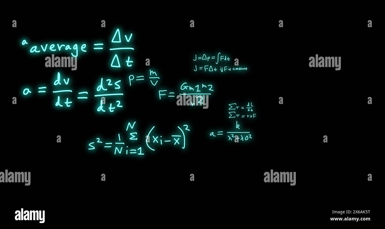Image of scientific data processing on black background Stock Photo