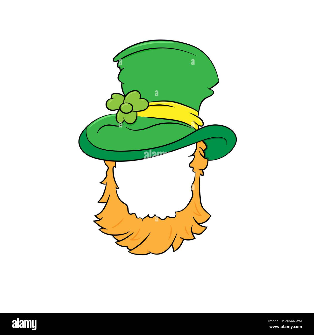 St. Patricks Day icon on a white background, illustration Stock Photo